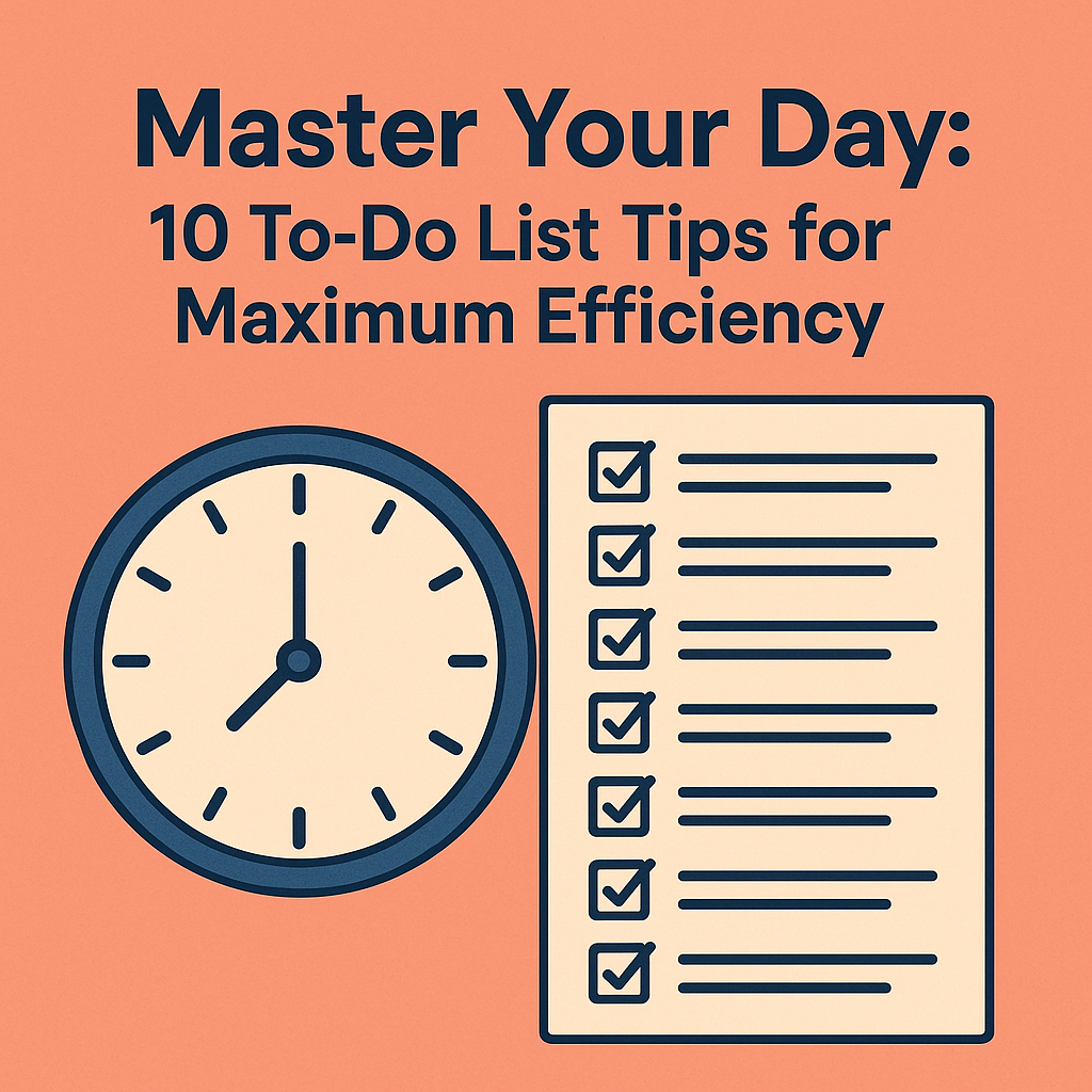 productivity-focused image featuring a structured to-do list